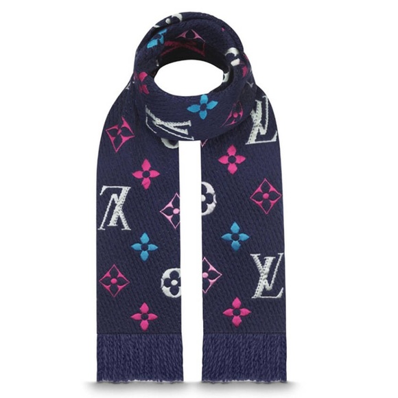 Louis Vuitton Logomania Rainbow Wool Scarf - Picture 4 of 7